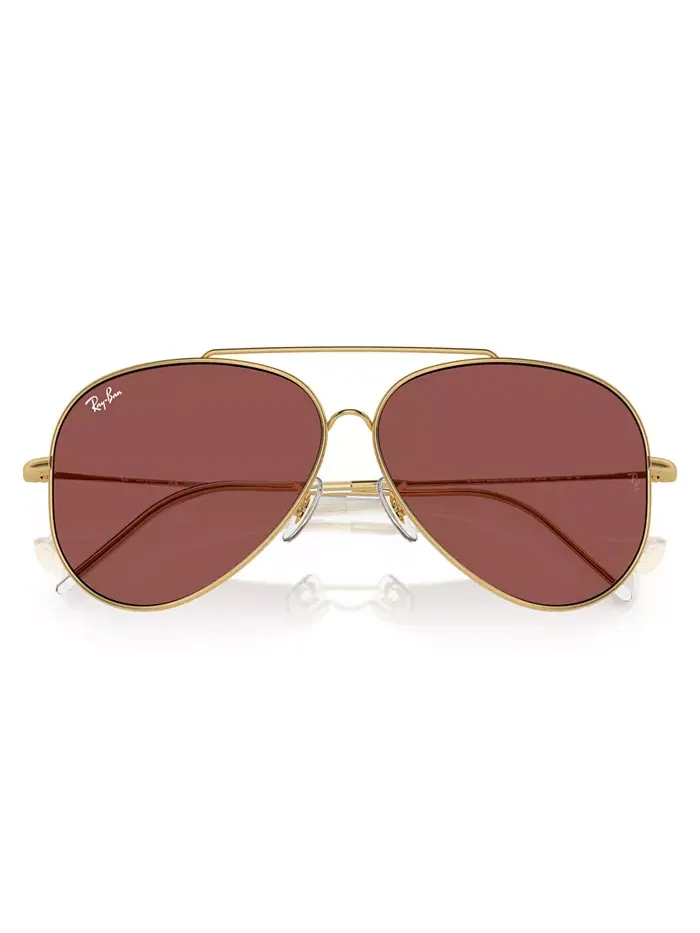 Унисекс-очки солнцезащитные, авиатор Reverse RBR0101 Ray-Ban — изображение 5 из 6, фиолетовый