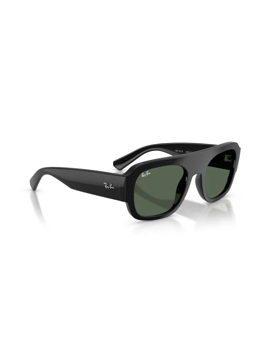 Солнцезащитные очки унисекс с геометрическим рисунком, RB2218 Ray-Ban — изображение 6 из 6, черный