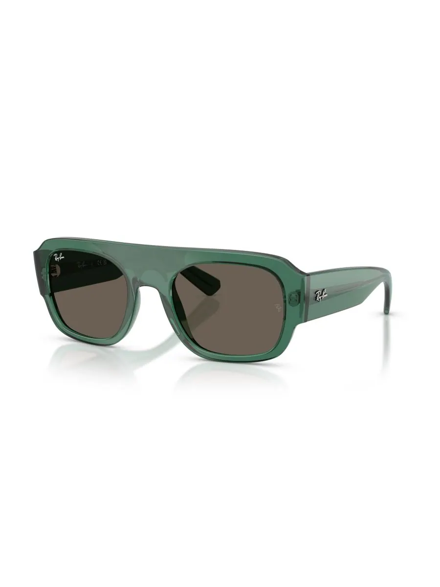 Солнцезащитные очки унисекс с геометрическим рисунком, RB2218 Ray-Ban — изображение 1 из 6, прозрачный зеленый
