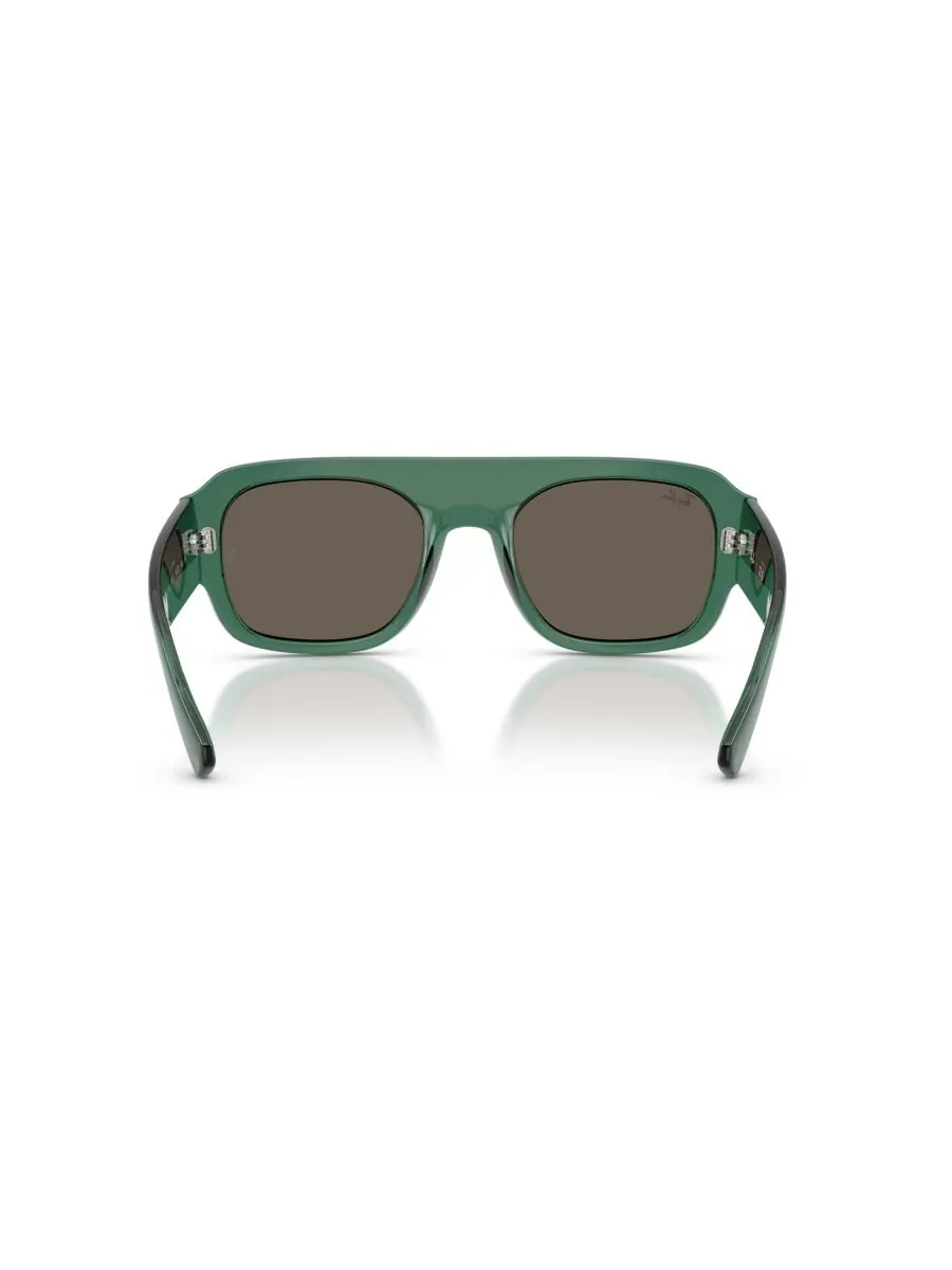 Солнцезащитные очки унисекс с геометрическим рисунком, RB2218 Ray-Ban — изображение 3 из 6, прозрачный зеленый