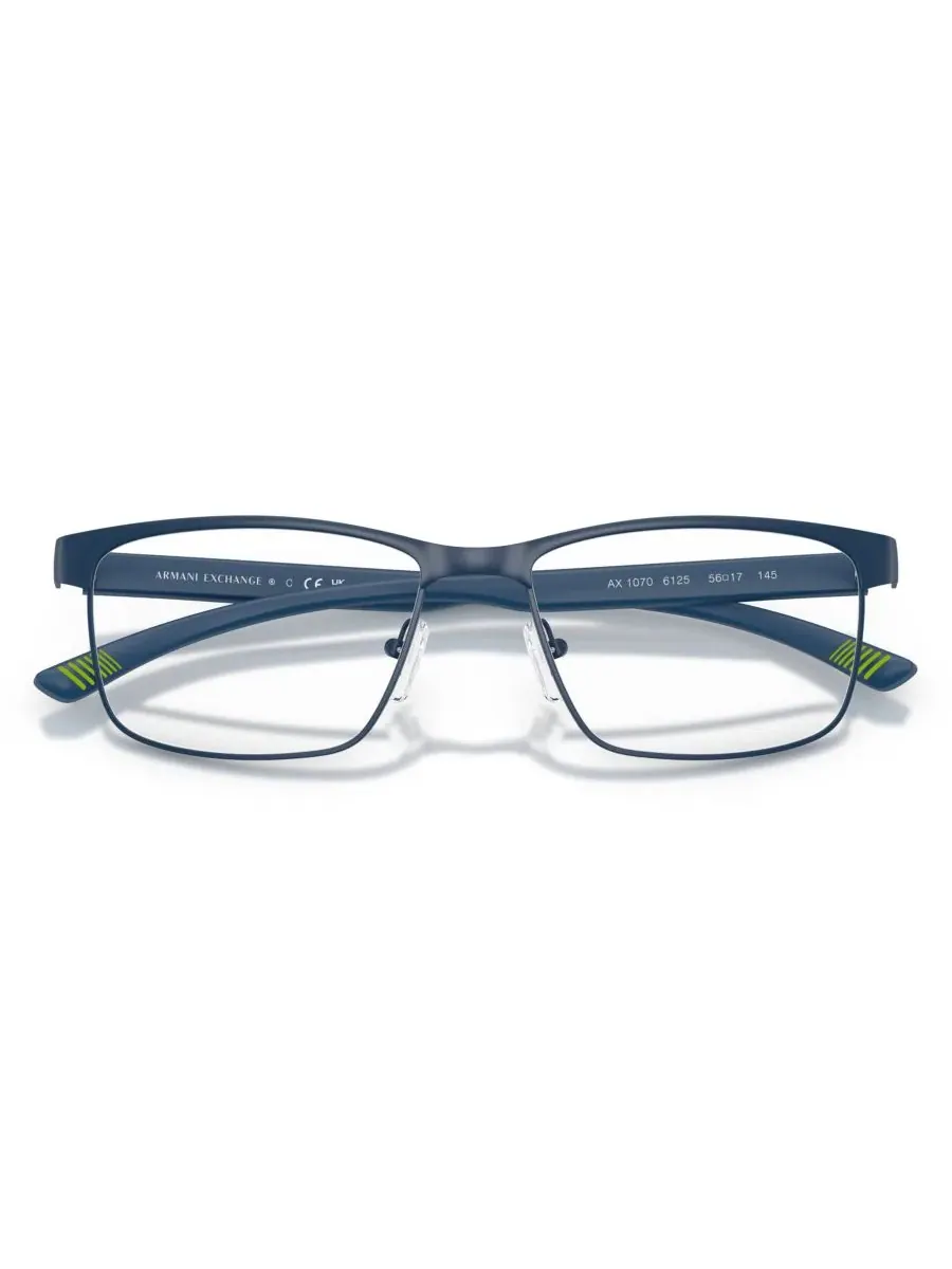 Мужские прямоугольные очки, AX1070 Armani Exchange — изображение 4 из 6, темный синий