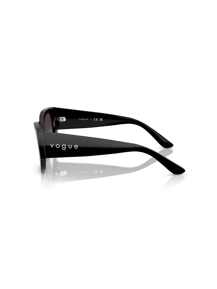 Женские солнцезащитные очки с геометрическим рисунком, VO5641SU Vogue Eyewear — изображение 3 из 8, черный
