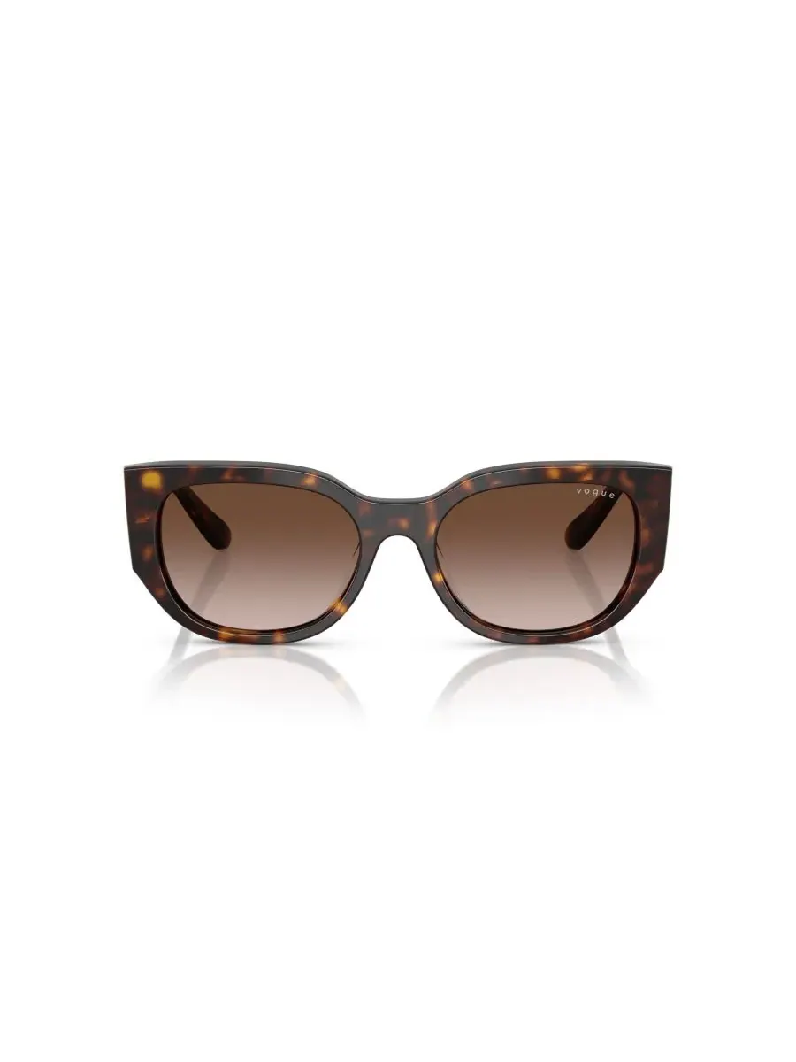 Женские солнцезащитные очки с геометрическим рисунком, VO5641SU Vogue Eyewear, темно-havana — изображение 2 из 8, коричневый