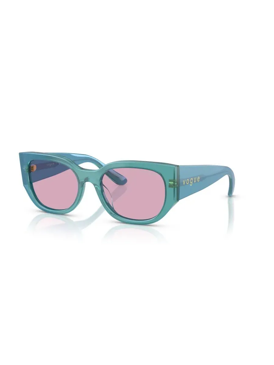 Женские солнцезащитные очки с геометрическим рисунком, VO5641SU Vogue Eyewear — изображение 1 из 8, зеленый