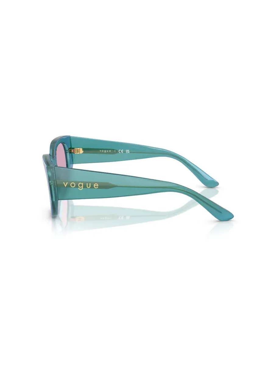 Женские солнцезащитные очки с геометрическим рисунком, VO5641SU Vogue Eyewear — изображение 4 из 8, зеленый