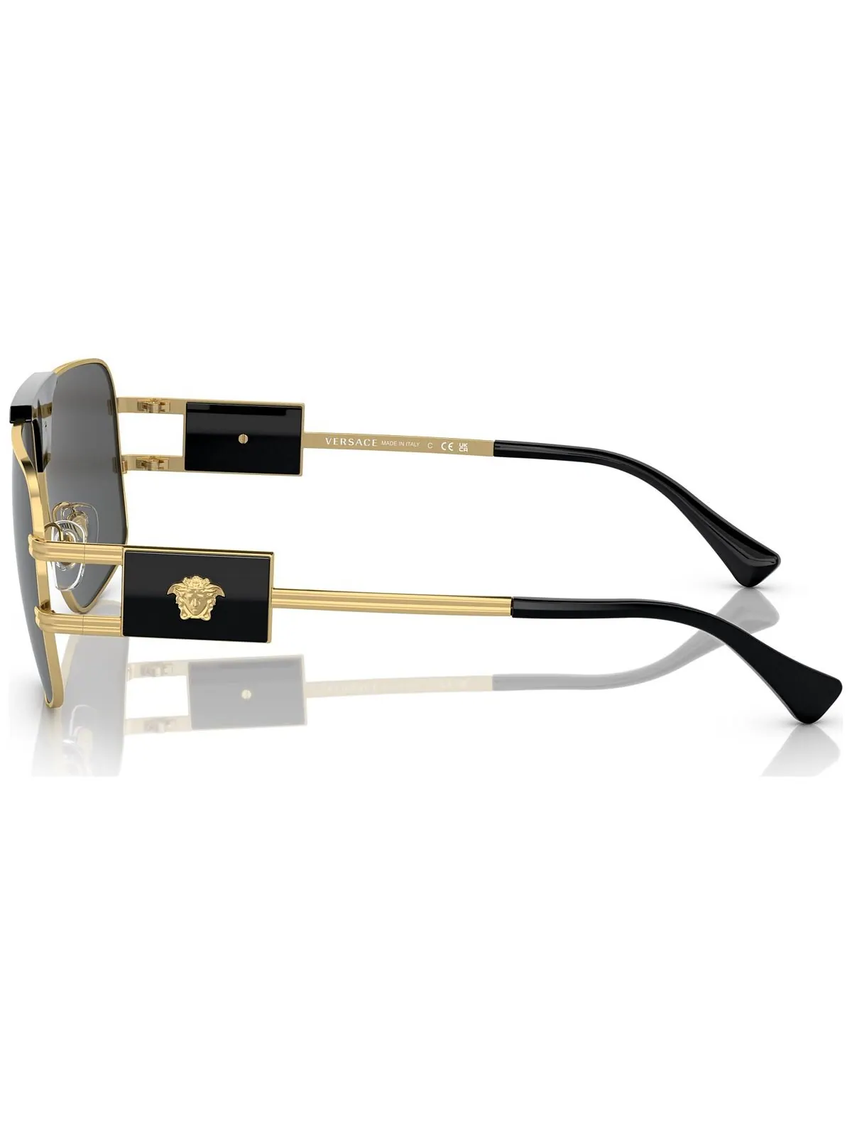 Мужские солнцезащитные очки, VE225163-X 63 Versace — изображение 5 из 6, черный