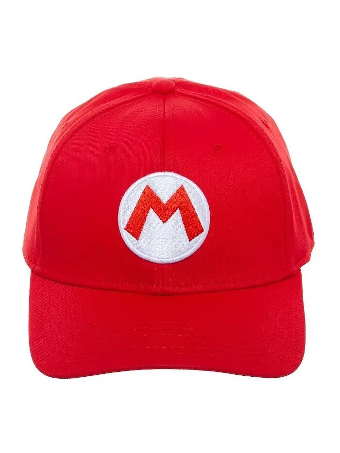 Мужская красная шапка для косплея Марио SUPER MARIO — красный
