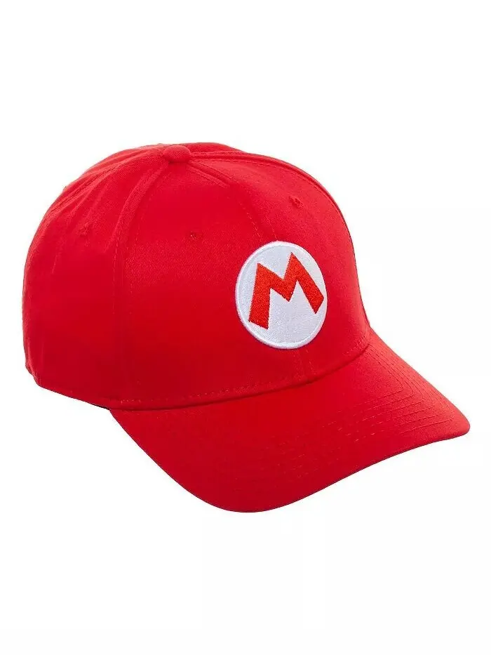 Мужская красная шапка для косплея Марио SUPER MARIO — изображение 2 из 3, красный