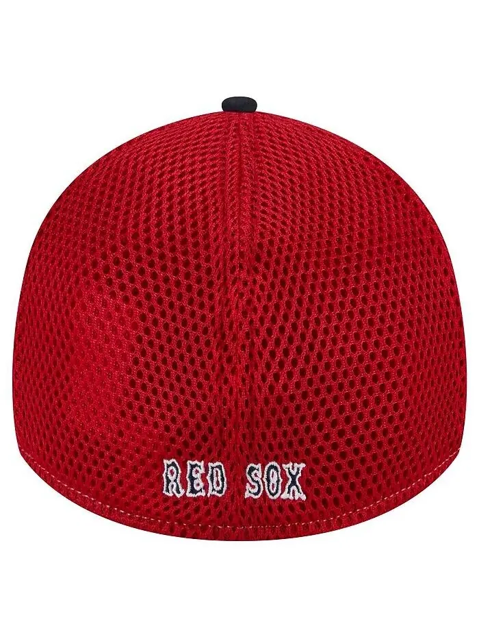 Мужская темно-синяя бейсболка Boston Red Sox Neo 39THIRTY Flex New Era — изображение 2 из 4