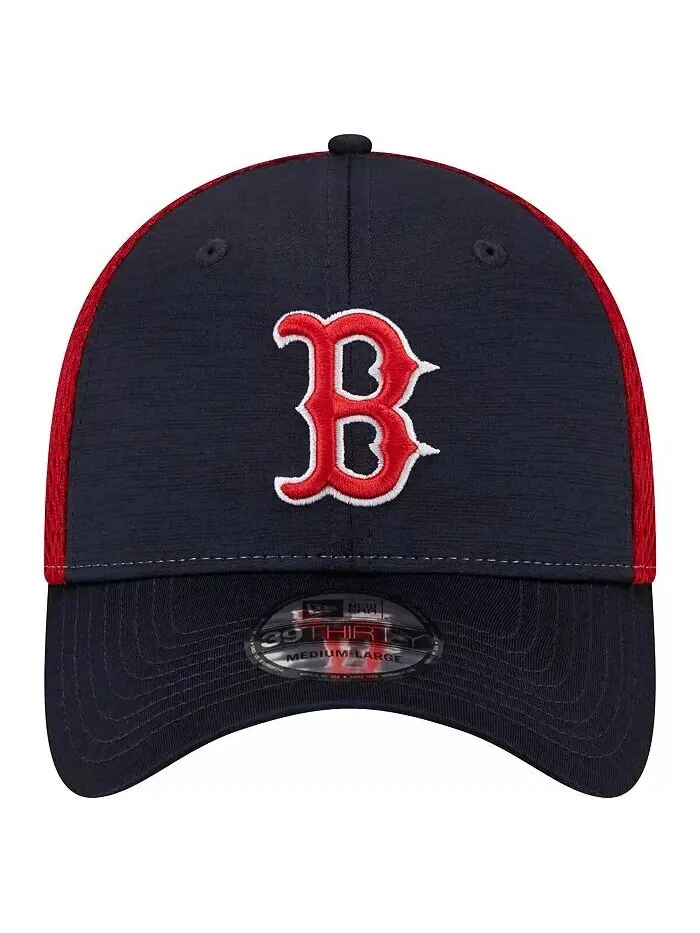 Мужская темно-синяя бейсболка Boston Red Sox Neo 39THIRTY Flex New Era — изображение 4 из 4