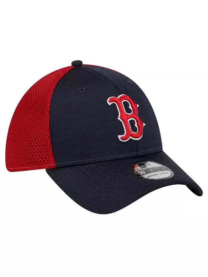 Мужская темно-синяя кепка Boston Red Sox Neo 39THIRTY Flex Hat New Era — изображение 3 из 4, темно-синий
