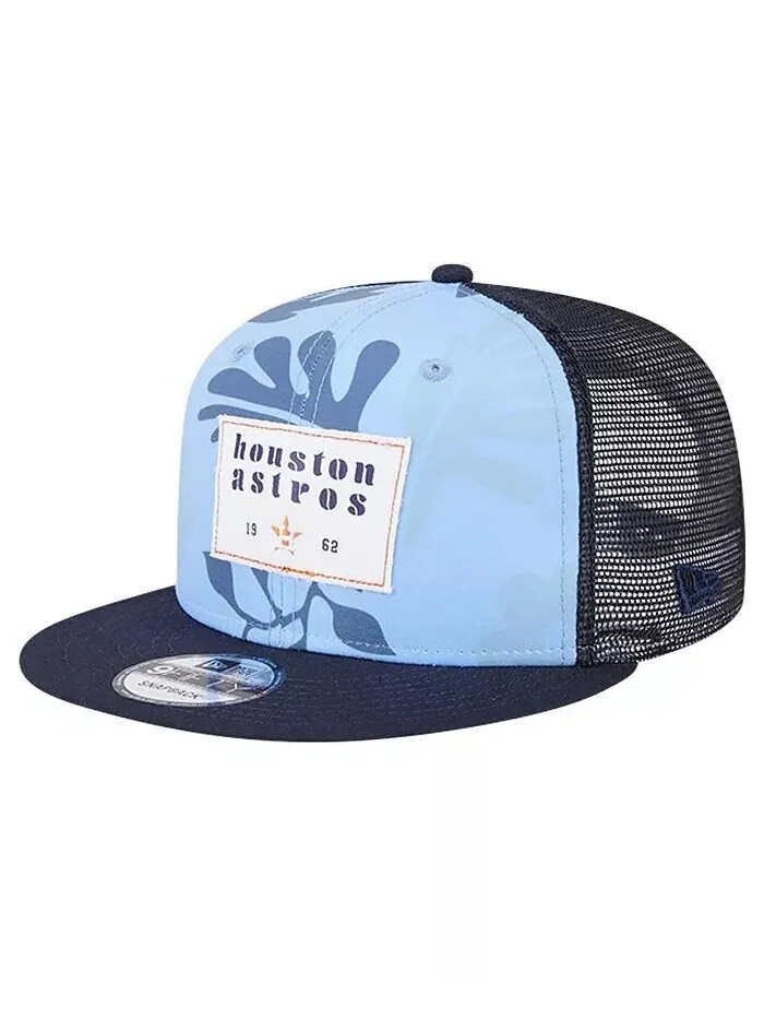 Мужская темно-синяя кепка-бикини Houston Astros Trucker 9FIFTY Snapback New Era