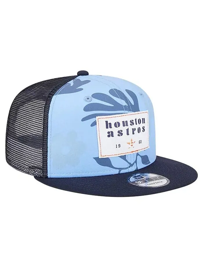 Мужская темно-синяя кепка-бикини Houston Astros Trucker 9FIFTY Snapback New Era — изображение 4 из 4