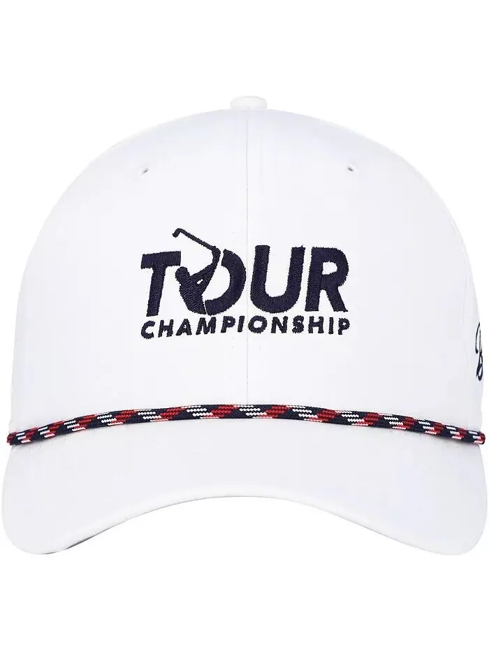 Мужская белая регулируемая шапка TOUR Championship с веревкой Barstool Golf — изображение 2 из 4, белый