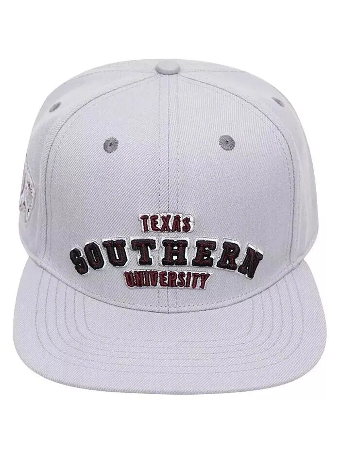 Мужская серая кепка Texas Southern Tigers Evergreen Southern Snapback Pro Standard — изображение 2 из 4, серый