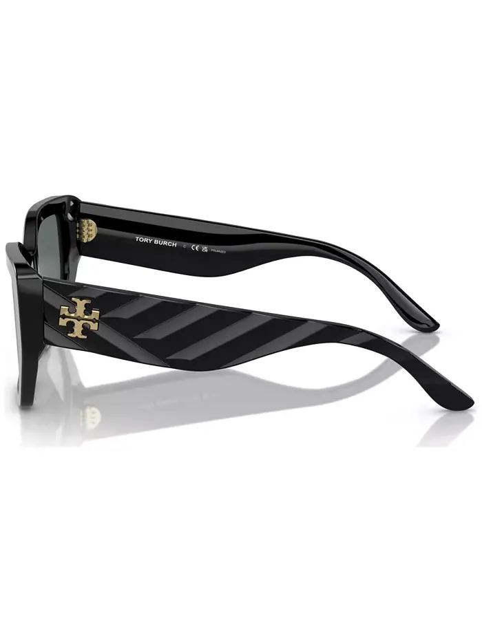 Женские поляризационные солнцезащитные очки TY7187U Tory Burch — изображение 2 из 6, черный