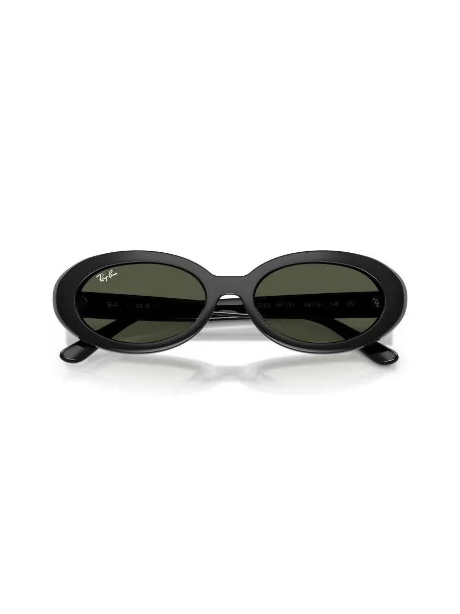 Женские овальные солнцезащитные очки, RB2223 Ray-Ban — изображение 3 из 8, черный