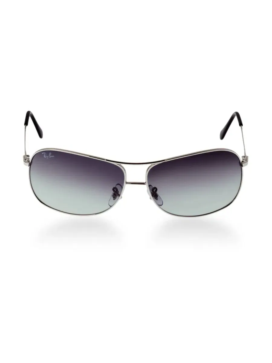 Солнцезащитные очки с градиентными линзами Ray-Ban RB3267 — изображение 2 из 2, серебристый/серый