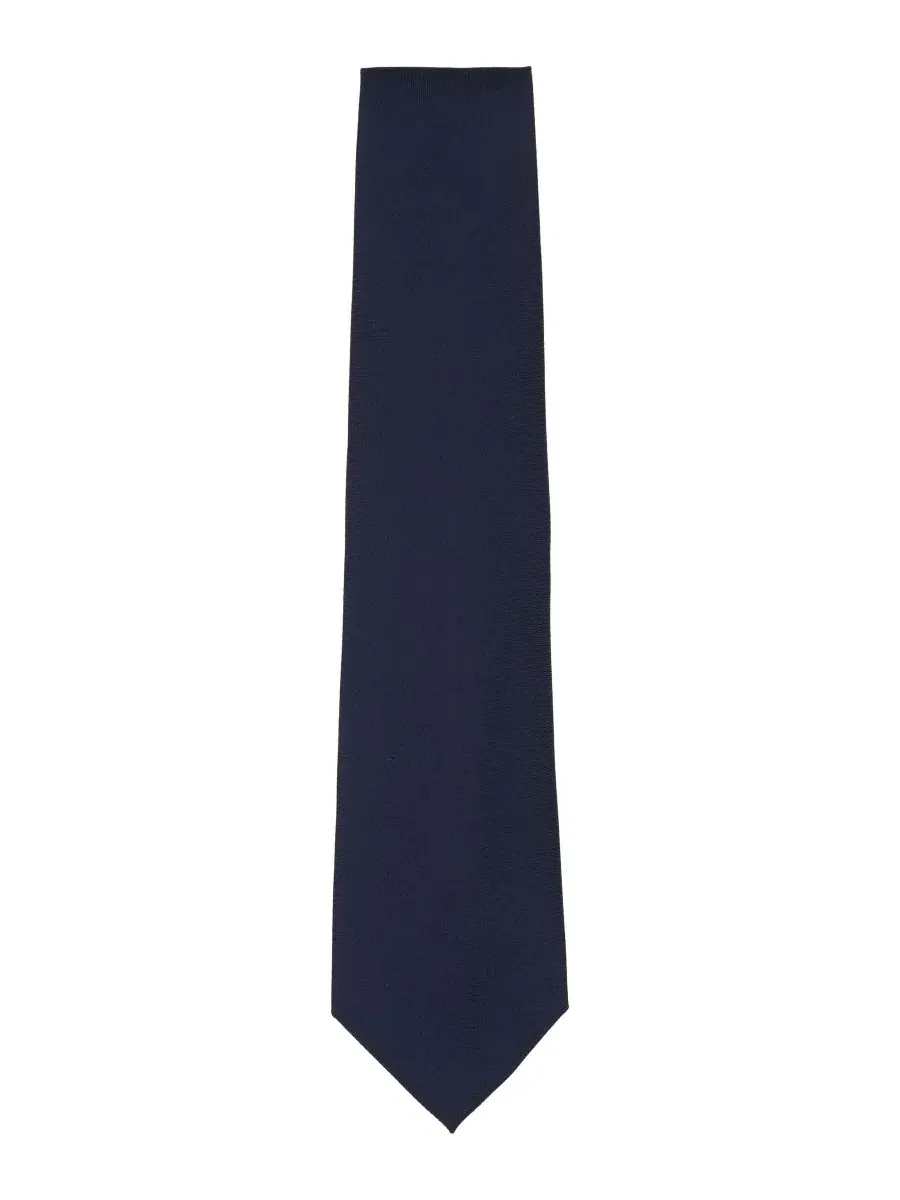 Галстук классический Solid Classic Tie Brooks Brothers — изображение 2 из 3, темно-синий