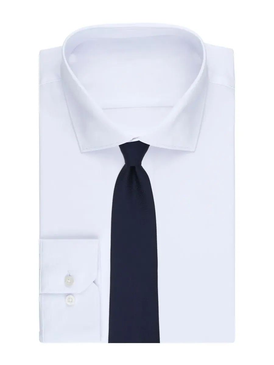 Галстук классический Solid Classic Tie Brooks Brothers — изображение 3 из 3, темно-синий