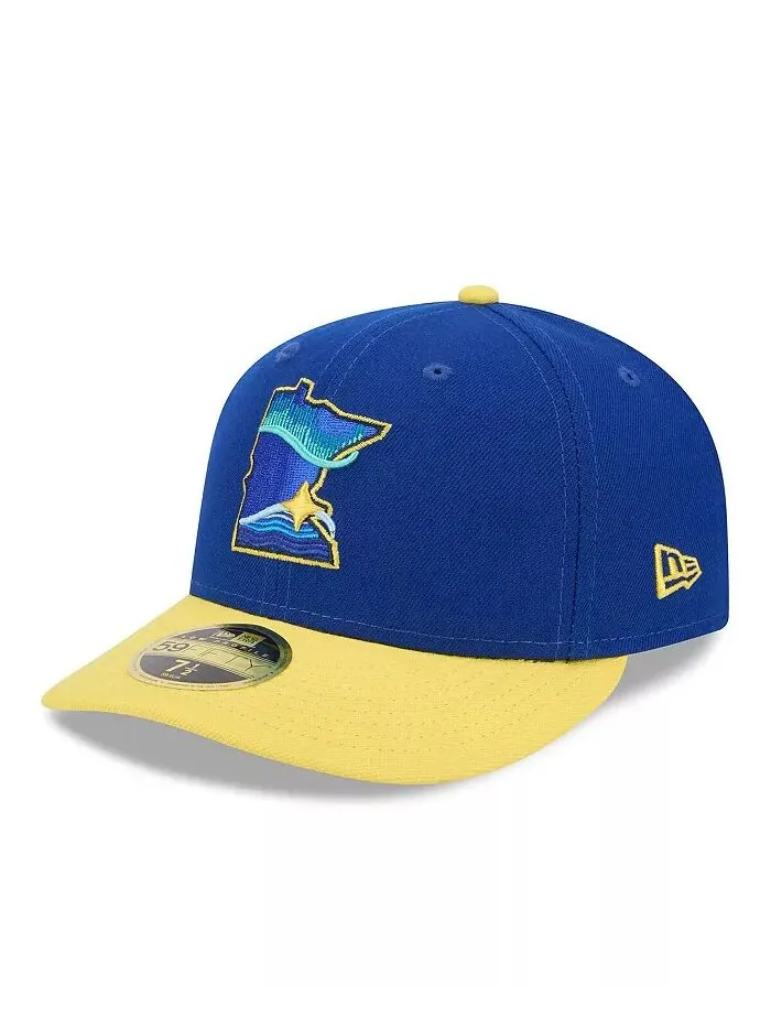 Мужская кепка Royal Minnesota Twins 2024 City Connect 59FIFTY Low Profile Fitted New Era — изображение 3 из 4