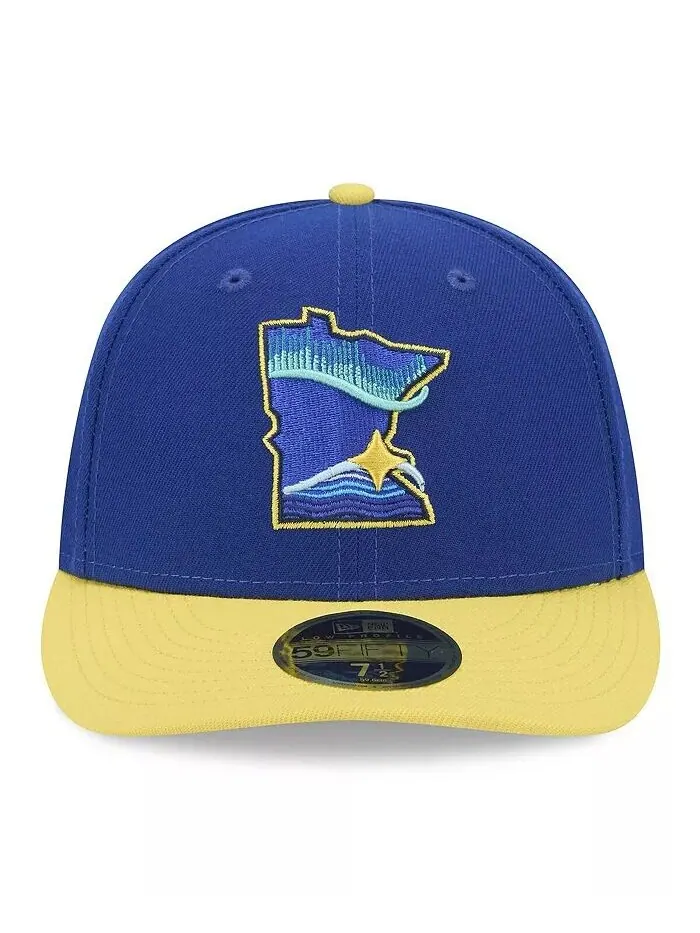 Мужская кепка Royal Minnesota Twins 2024 City Connect 59FIFTY Low Profile Fitted New Era — изображение 4 из 4