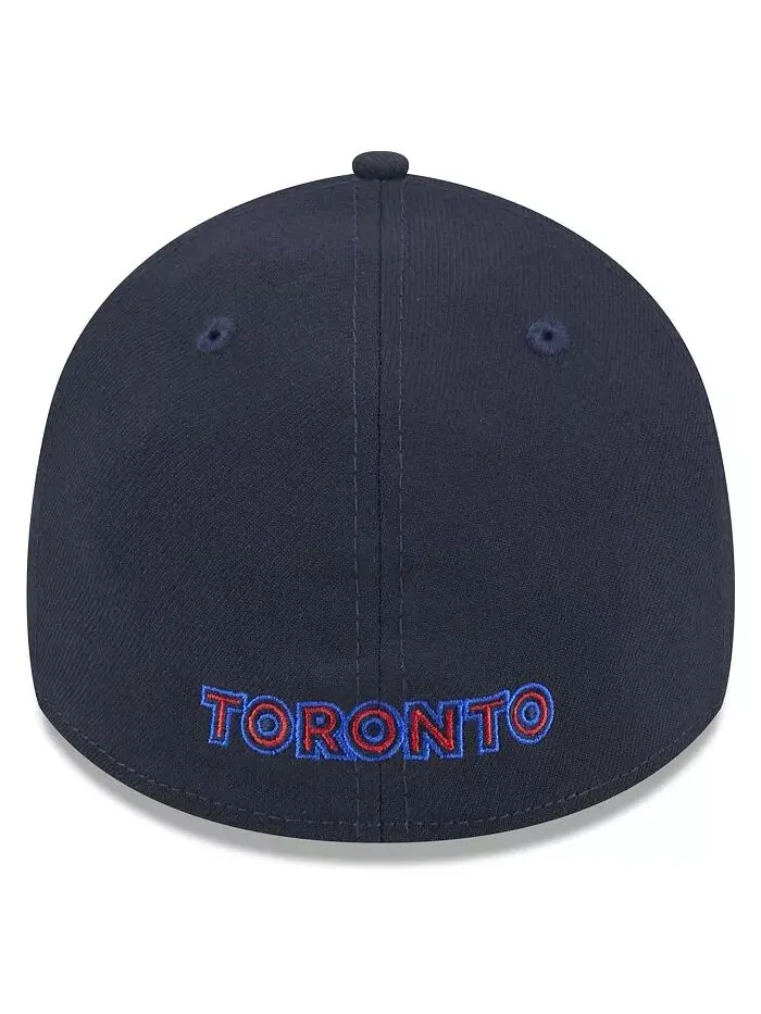 Мужская темно-синяя кепка Toronto Blue Jays 2024 City Connect 39THIRTY Flex New Era — изображение 2 из 3