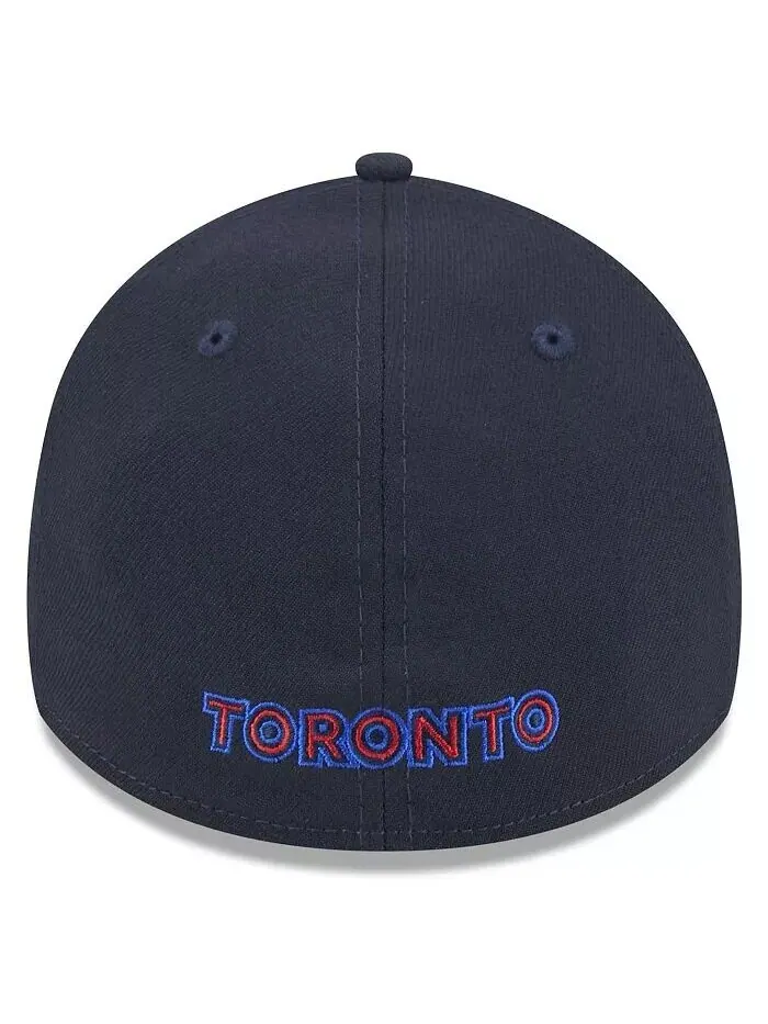 Мужская темно-синяя шляпа Toronto Blue Jays 2024 City Connect 39THIRTY Flex New Era — изображение 2 из 3, темно-синий