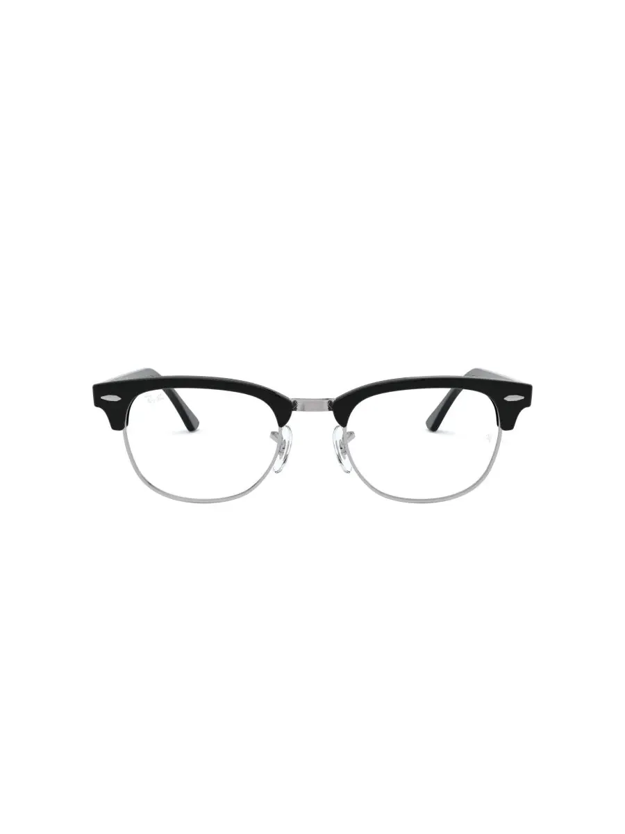 Очки Clubmaster Optics унисекс, модель RB5154 Ray-Ban — изображение 2 из 5, черный серебристый