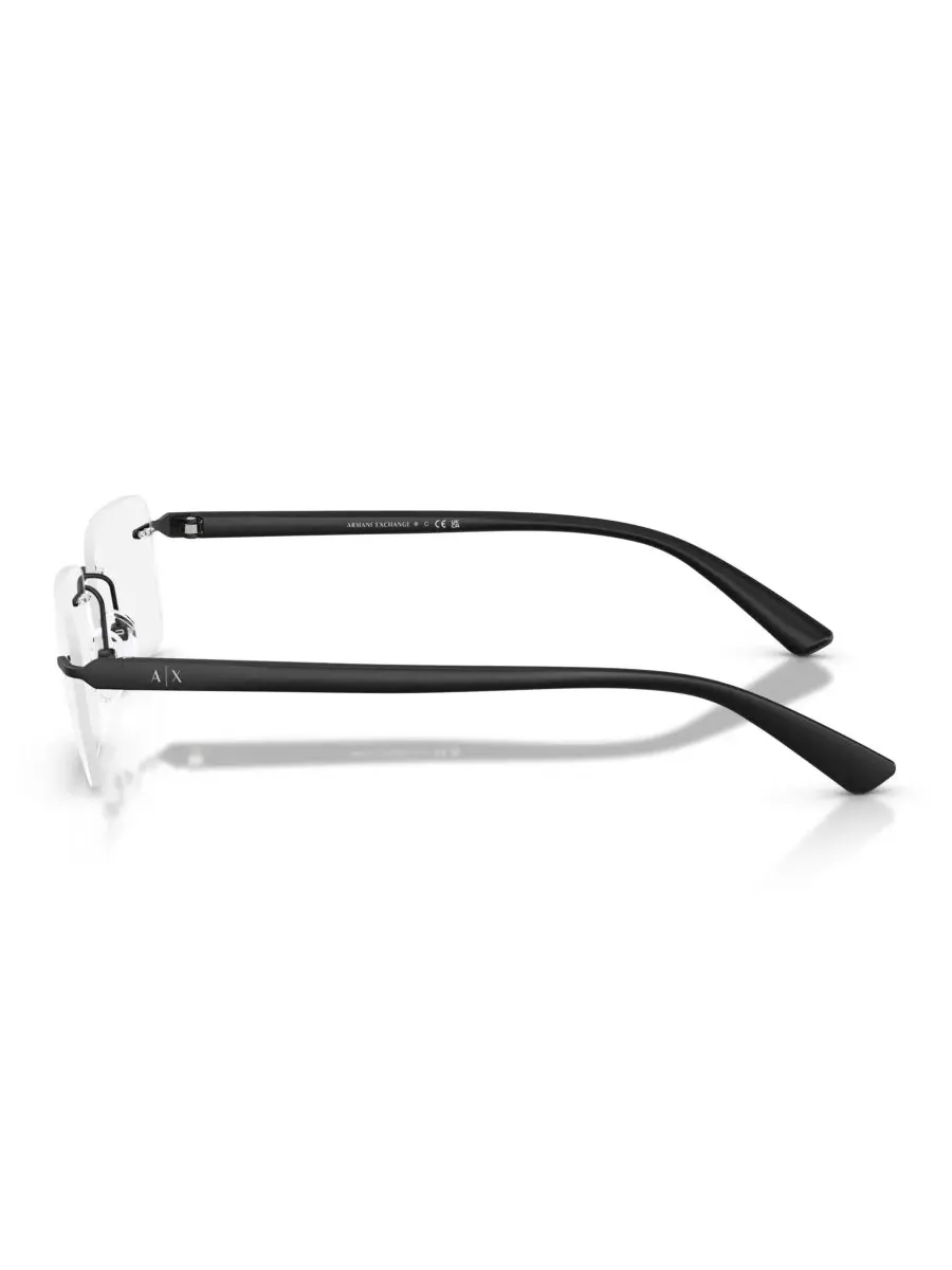 Мужские прямоугольные очки, AX1064 A|X Armani Exchange — изображение 3 из 5, черный