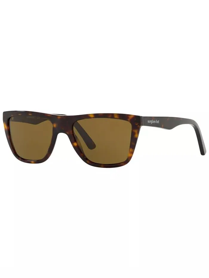 Мужские поляризованные солнцезащитные очки Sunglass Hut Collection — коричневый