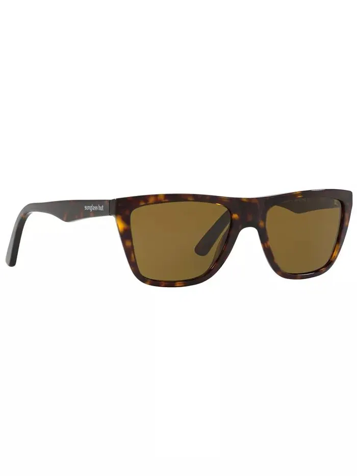 Мужские поляризованные солнцезащитные очки Sunglass Hut Collection — изображение 3 из 6, коричневый
