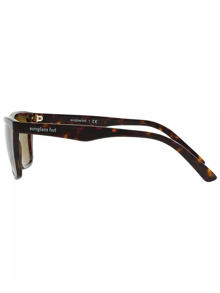 Мужские поляризованные солнцезащитные очки Sunglass Hut Collection — изображение 6 из 6, коричневый