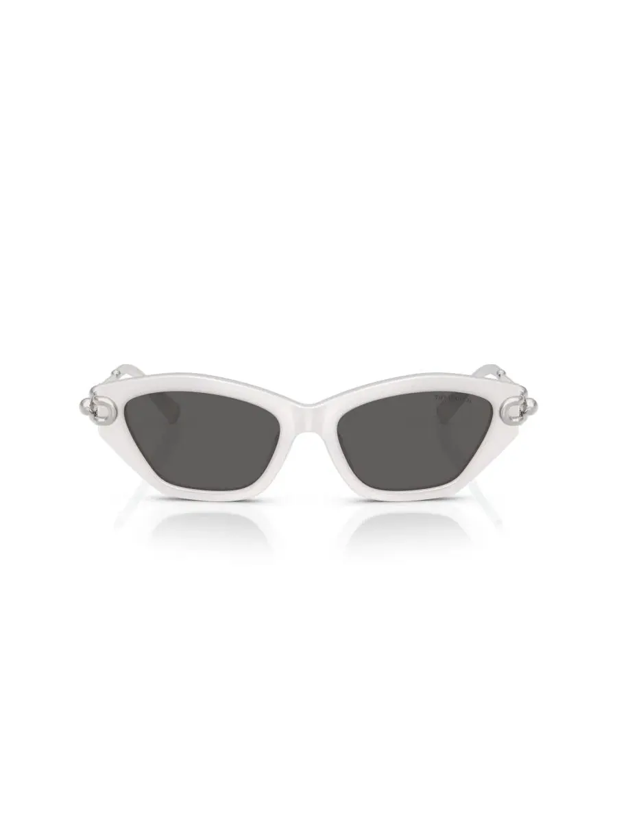 Солнцезащитные очки cat-eye Tiffany & Co. — изображение 2 из 5, белый