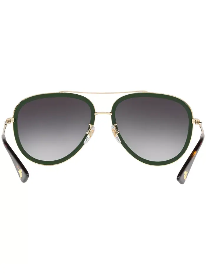Градиентные солнцезащитные очки Pilot, GG0062S Gucci — изображение 5 из 7, синий