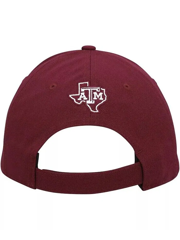 Мужская темно-бордовая регулируемая шляпа Texas A&M Aggies 12th Man Adidas — изображение 2 из 4, коричневый