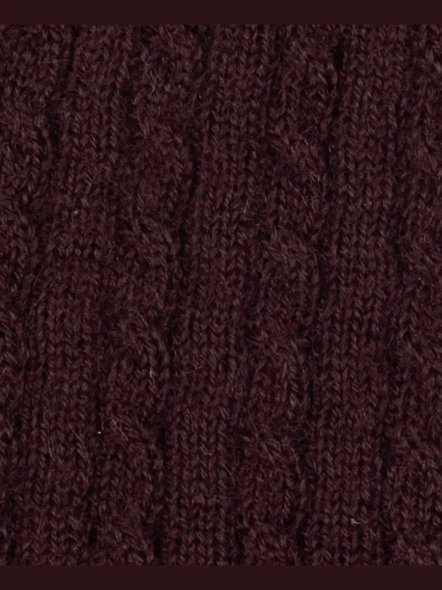 Шапка-бини с узором Baby Cable Merino Lauren Ralph Lauren — изображение 4 из 6, красный