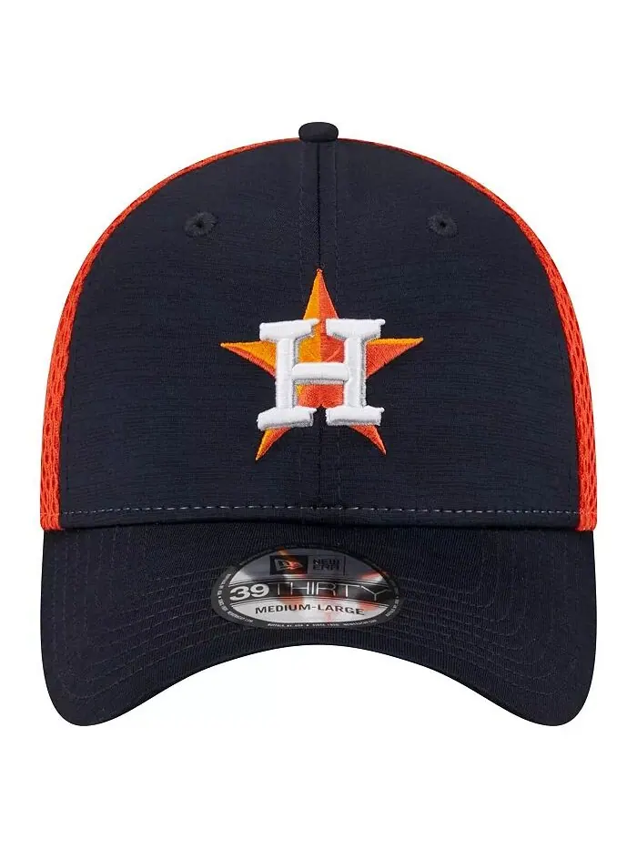 Мужская темно-синяя кепка Houston Astros Neo 39THIRTY Flex New Era — изображение 2 из 4