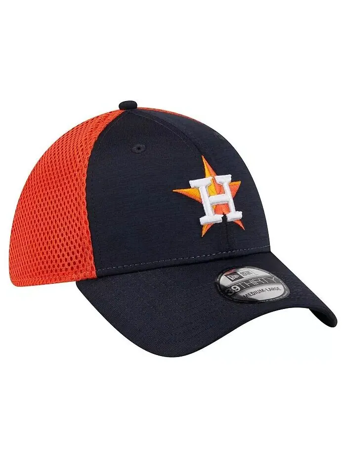 Мужская темно-синяя кепка Houston Astros Neo 39THIRTY Flex New Era — изображение 3 из 4