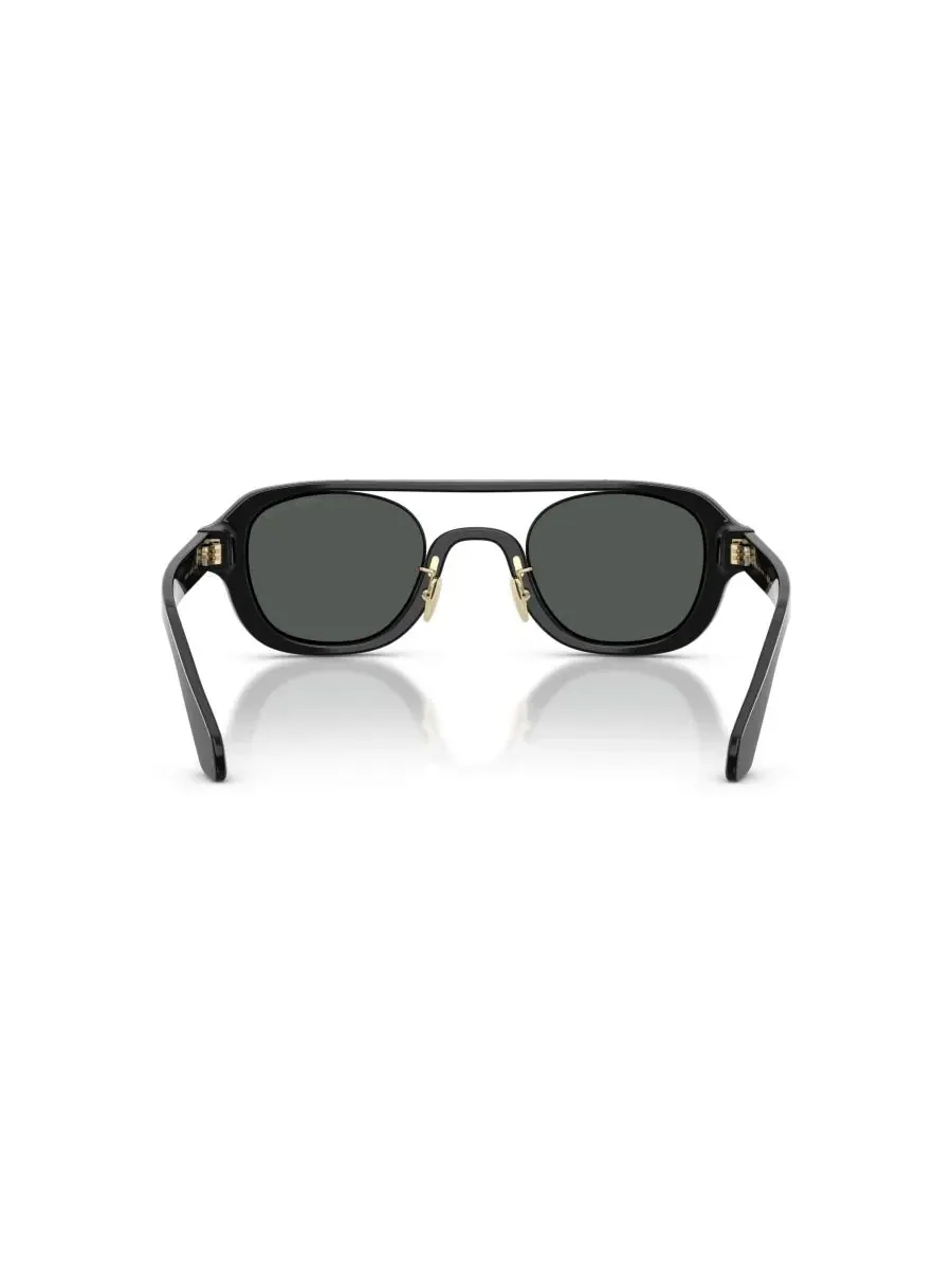 Мужские солнцезащитные очки с геометрическим рисунком, AR8247 Giorgio Armani — изображение 4 из 7, черный