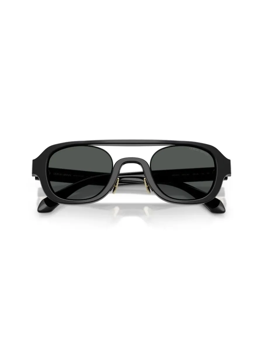 Мужские солнцезащитные очки с геометрическим рисунком, AR8247 Giorgio Armani — изображение 5 из 7, черный