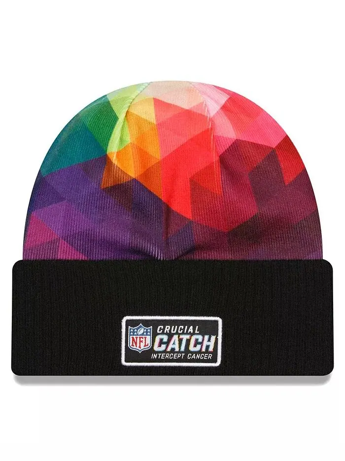 Мужская черная шапка Green Bay Packers 2023 NFL Crucial Catch с манжетами New Era — изображение 2 из 2