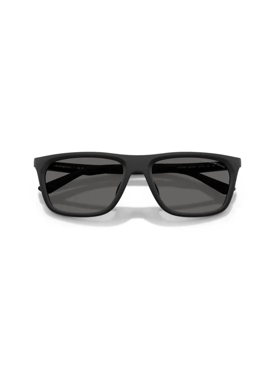 Мужские прямоугольные солнцезащитные очки, EA4272U Emporio Armani — изображение 5 из 6, черный