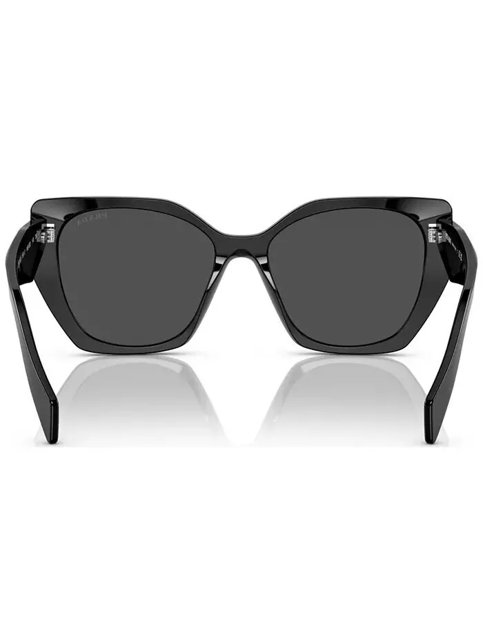 Круглые женские солнцезащитные очки с низкой перемычкой, PR 19ZS PRADA — изображение 4 из 6, черный