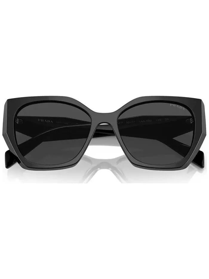 Круглые женские солнцезащитные очки с низкой перемычкой, PR 19ZS PRADA — изображение 5 из 6, черный
