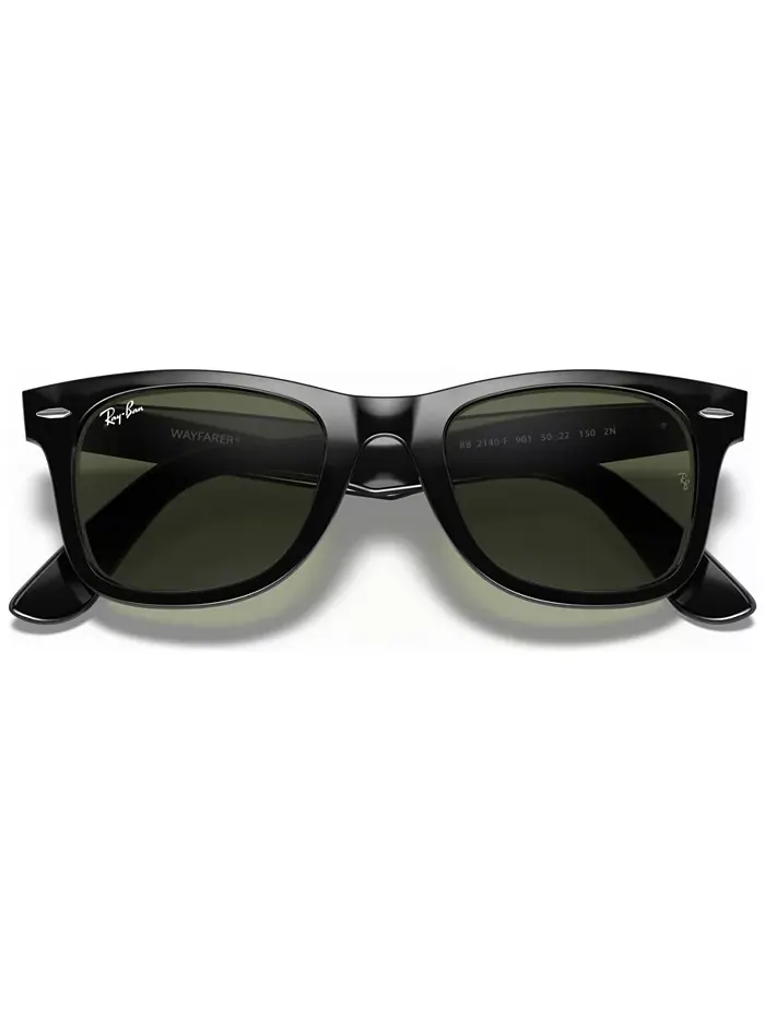 Унисекс солнцезащитные очки с низкой переносицей, RB2140F ORIGINAL WAYFARER CLASSIC 54 Ray-Ban — изображение 5 из 8, черный