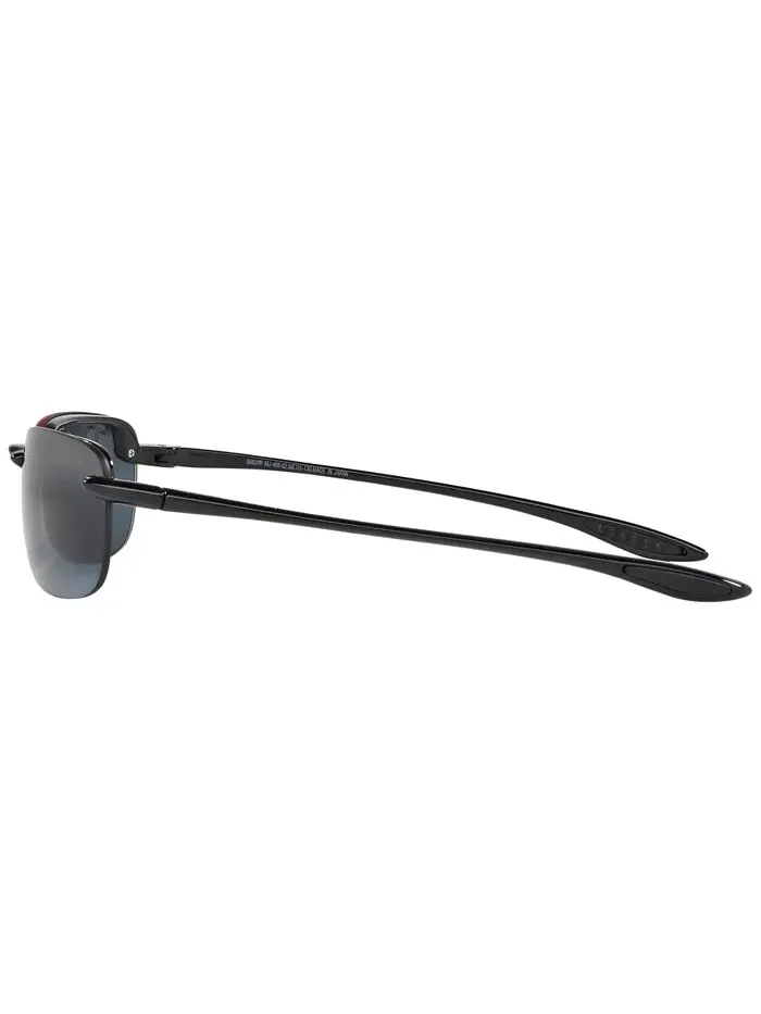 Унисекс поляризованные солнцезащитные очки, SANDY BEACH Maui Jim — изображение 2 из 10, черный серый