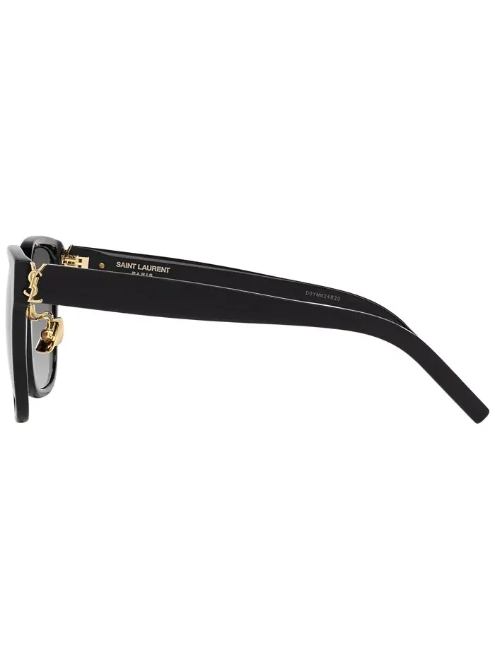 Женские градиентные солнцезащитные очки, SL M105 Saint Laurent — изображение 4 из 10, черный