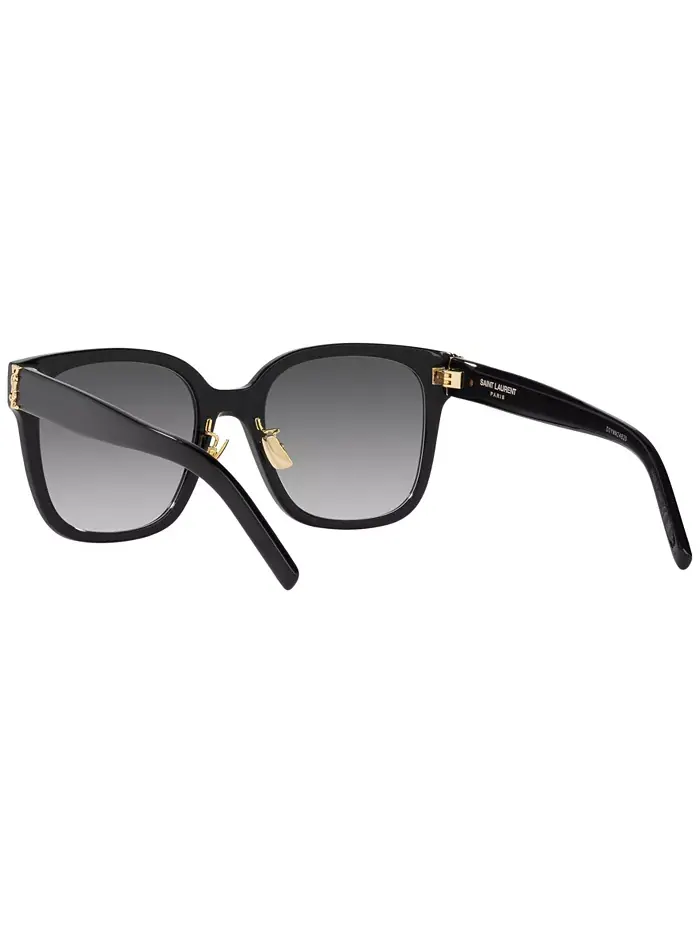 Женские градиентные солнцезащитные очки, SL M105 Saint Laurent — изображение 7 из 10, черный