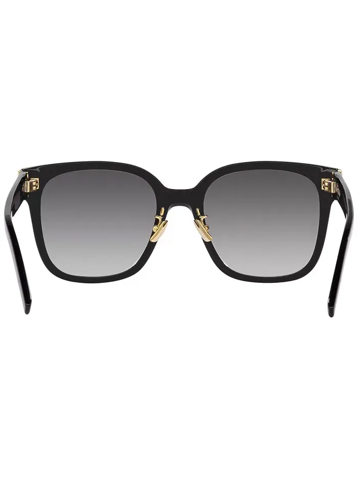 Женские градиентные солнцезащитные очки, SL M105 Saint Laurent — изображение 8 из 10, черный